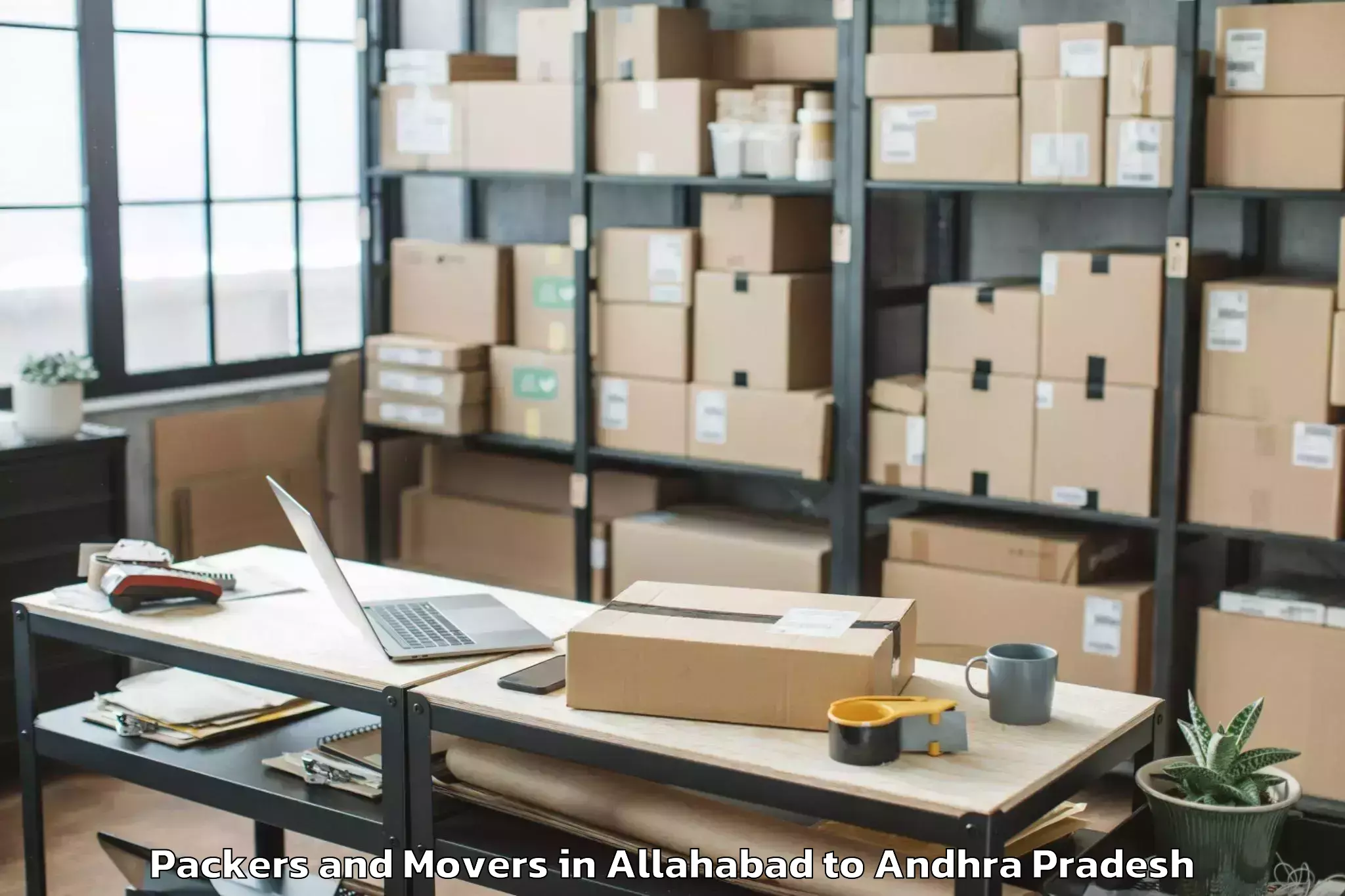 Get Allahabad to Peddapappuru Packers And Movers